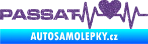 Samolepka Srdeční tep 077 levá Volkswagen Passat Ultra Metalic fialová