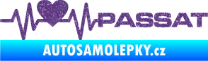 Samolepka Srdeční tep 077 pravá Volkswagen Passat Ultra Metalic fialová