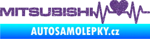 Samolepka Srdeční tep 082 levá Mitsubishi Ultra Metalic fialová