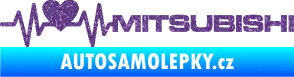 Samolepka Srdeční tep 082 pravá Mitsubishi Ultra Metalic fialová