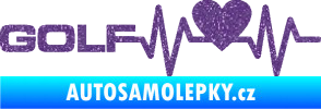 Samolepka Srdeční tep 084 levá Volkswagen Golf Ultra Metalic fialová