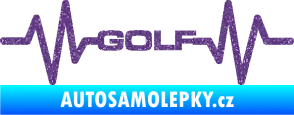 Samolepka Srdeční tep 085 Volkswagen Golf Ultra Metalic fialová