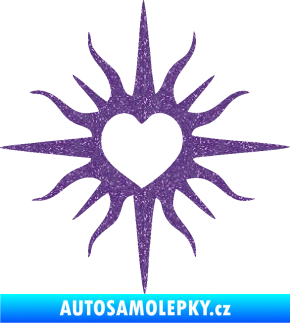 Samolepka Srdíčko 006 Ultra Metalic fialová