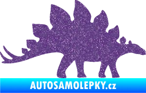Samolepka Stegosaurus 001 pravá Ultra Metalic fialová
