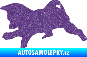 Samolepka Štěňátko 002 levá německý ovčák Ultra Metalic fialová