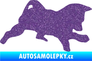 Samolepka Štěňátko 002 pravá německý ovčák Ultra Metalic fialová