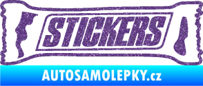 Samolepka Stickers nápis Ultra Metalic fialová