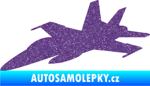 Samolepka Stíhací letoun 001 levá Ultra Metalic fialová