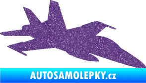 Samolepka Stíhací letoun 001 pravá Ultra Metalic fialová