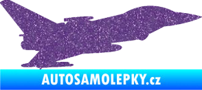 Samolepka Stíhací letoun 002 pravá Ultra Metalic fialová