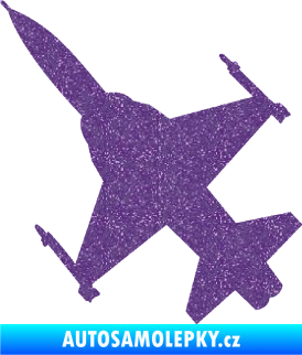 Samolepka Stíhací letoun 003 levá Ultra Metalic fialová