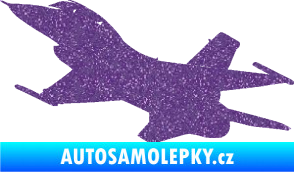 Samolepka Stíhací letoun 004 levá Ultra Metalic fialová