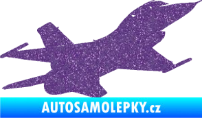 Samolepka Stíhací letoun 004 pravá Ultra Metalic fialová