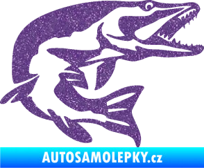 Samolepka Štika 001 pravá Ultra Metalic fialová