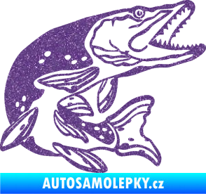 Samolepka Štika 002 pravá Ultra Metalic fialová