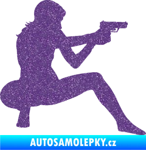 Samolepka Střelkyně 003 pravá Ultra Metalic fialová