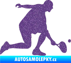 Samolepka Tenista 003 pravá Ultra Metalic fialová