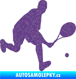 Samolepka Tenista 007 pravá Ultra Metalic fialová