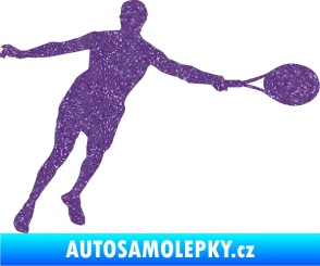 Samolepka Tenista 009 pravá Ultra Metalic fialová
