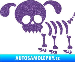 Samolepka The Bone Family Pejsek Ultra Metalic fialová