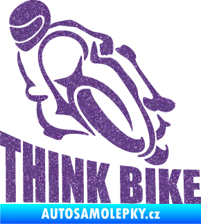 Samolepka Think bike 001 motorkář Ultra Metalic fialová