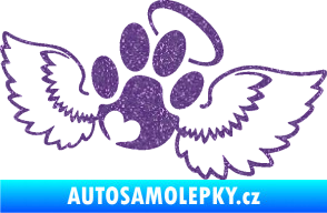 Samolepka Tlapka 010 andělíček pravá Ultra Metalic fialová