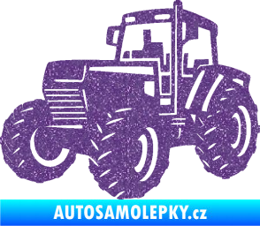 Samolepka Traktor 002 levá Zetor Ultra Metalic fialová