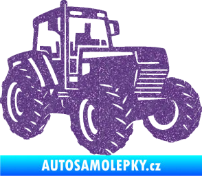 Samolepka Traktor 002 pravá Zetor Ultra Metalic fialová