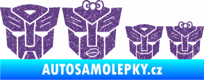Samolepka Transformers 001 rodinka v autě Ultra Metalic fialová