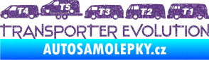 Samolepka Transporter evolution - levá Ultra Metalic fialová