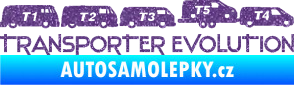 Samolepka Transporter evolution - pravá Ultra Metalic fialová