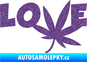 Samolepka Travka 005 love Ultra Metalic fialová