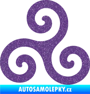Samolepka Triskelion keltský znak Ultra Metalic fialová