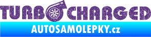 Samolepka Turbo charged nápis Ultra Metalic fialová