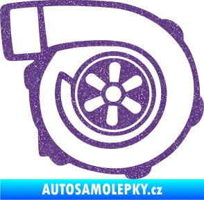Samolepka Turbo silueta 001  pravá Ultra Metalic fialová
