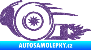 Samolepka Turbo šnek 002 levá Ultra Metalic fialová