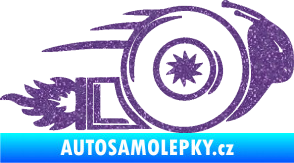 Samolepka Turbo šnek 002 pravá Ultra Metalic fialová