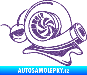 Samolepka Turbo šnek 004 levá Ultra Metalic fialová