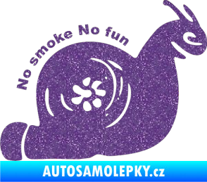 Samolepka Turbo šnek 005 no smoke no fun pravá Ultra Metalic fialová