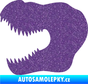Samolepka Tyrannosaurus Rex lebka 001 levá Ultra Metalic fialová