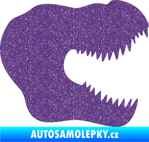 Samolepka Tyrannosaurus Rex lebka 001 pravá Ultra Metalic fialová