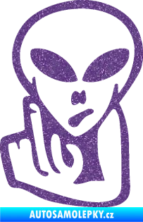 Samolepka UFO 008 levá Ultra Metalic fialová