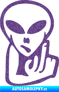 Samolepka UFO 008 pravá Ultra Metalic fialová