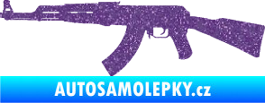 Samolepka Útočná puška AK 47 levá Ultra Metalic fialová