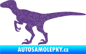 Samolepka Velociraptor 001 levá Ultra Metalic fialová