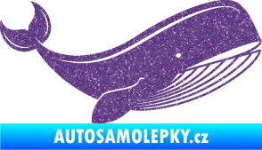 Samolepka Velryba 001 pravá Ultra Metalic fialová
