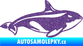 Samolepka Velryba 004 pravá Ultra Metalic fialová