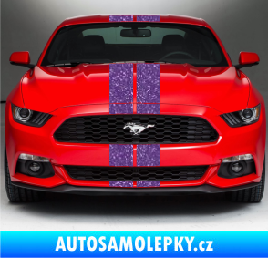 Samolepka Viper pruhy 14 cm (dva stejně široké) Ultra Metalic fialová
