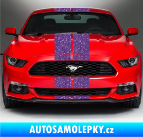 Samolepka Viper pruhy 18 cm (dva stejně široké) Ultra Metalic fialová