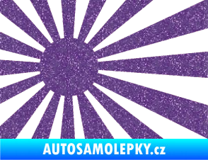 Samolepka Vlajka Japonsko 002 levá JDM Ultra Metalic fialová
